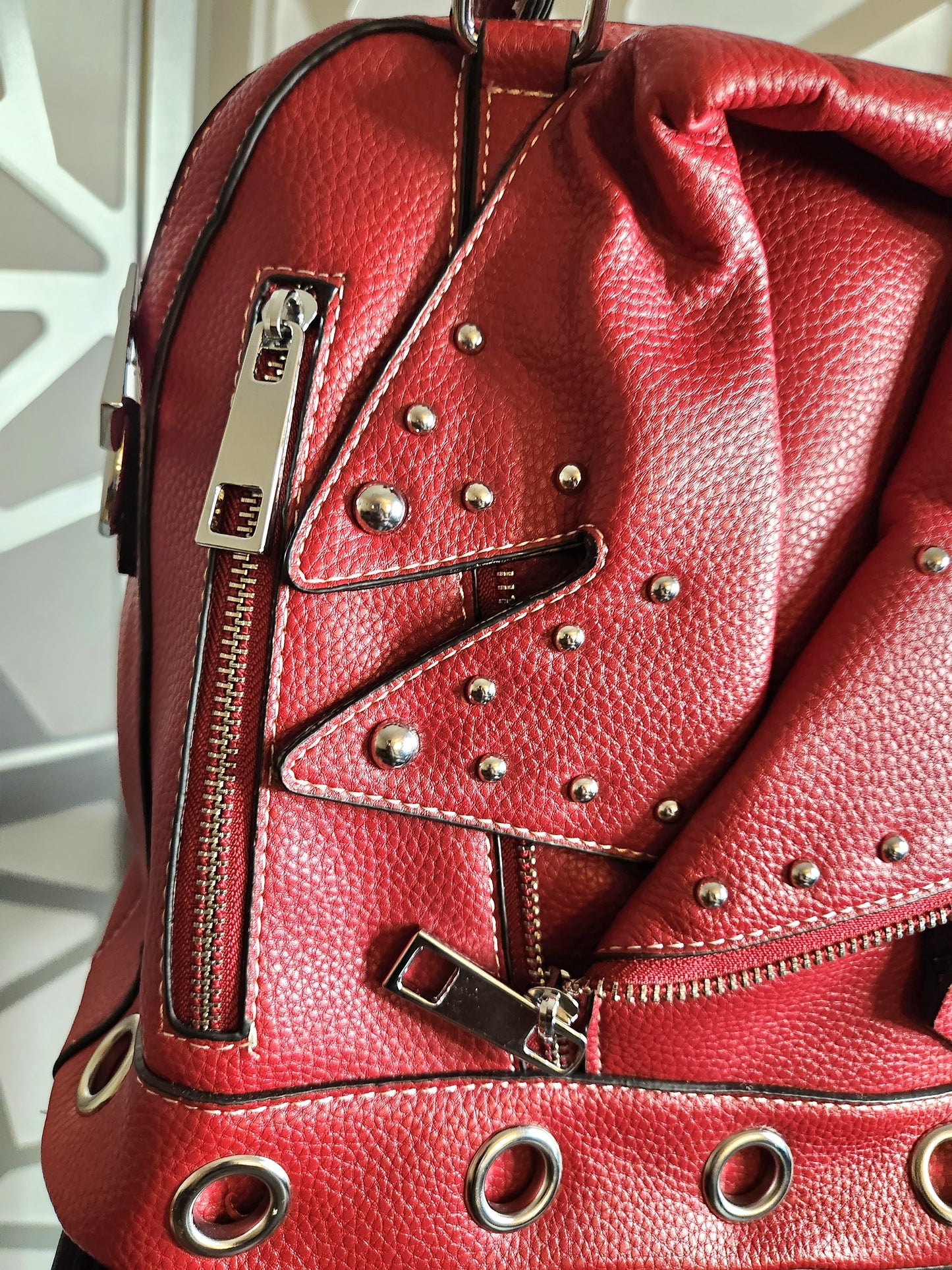 Red Purse Handbags Motorcycle Jacket Purse Red fashion Tote Evening Bag